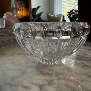 Vintage Mikasa Crystal Bowl Reflections Austria Heavy Cut Crystal 8” Stunning